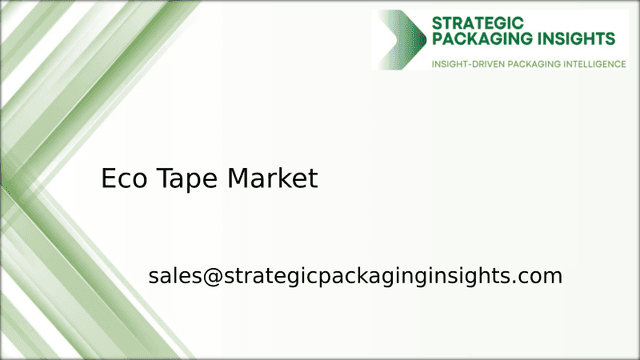 Eco Tape Market Size, Future Growth and Forecast 2033