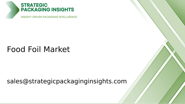 Food Foil Market Size, Future Growth and Forecast 2033