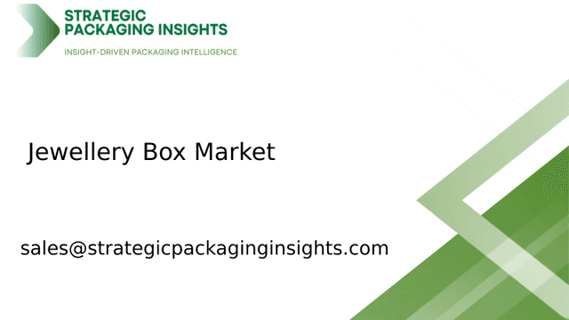 Jewellery Box Market Size, Future Growth and Forecast 2033