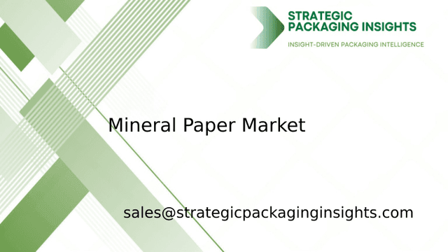 Mineral Paper Market Size, Future Growth and Forecast 2033
