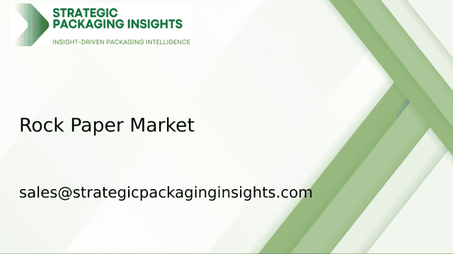 Rock Paper Market Size, Future Growth and Forecast 2033