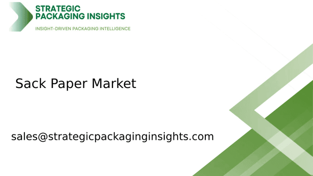 Sack Paper Market Size, Future Growth and Forecast 2033
