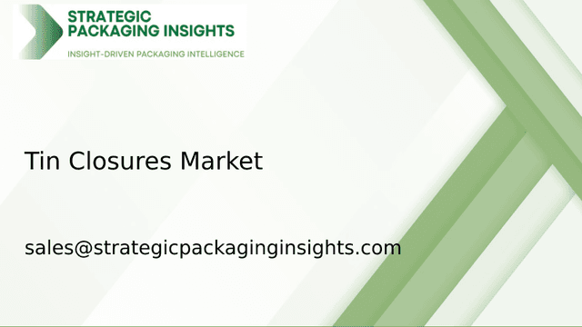 Tin Closures Market Size, Future Growth and Forecast 2033