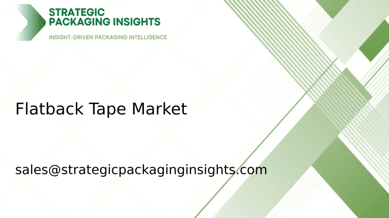Flatback Tape Market Size, Future Growth and Forecast 2033