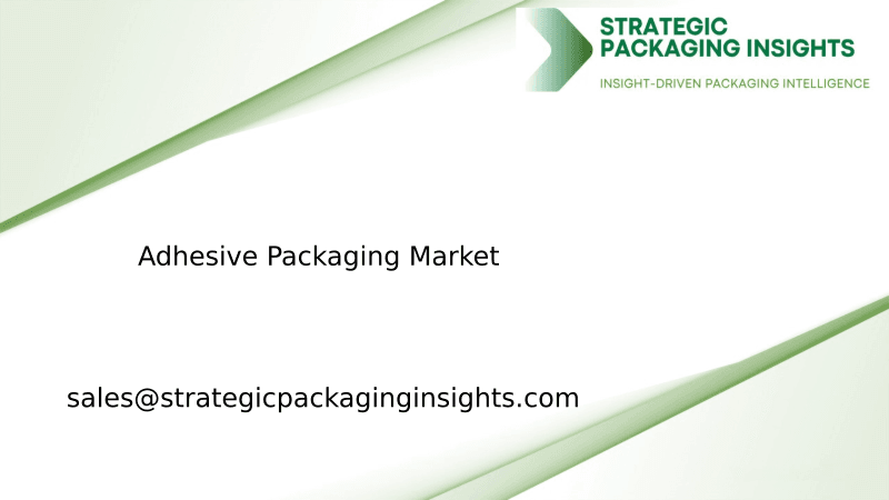 Adhesive Packaging Market Size, Future Growth and Forecast 2034