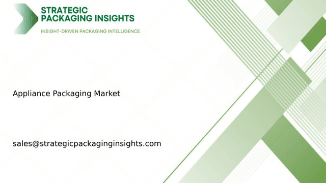 Appliance Packaging Market Size, Future Growth and Forecast 2034