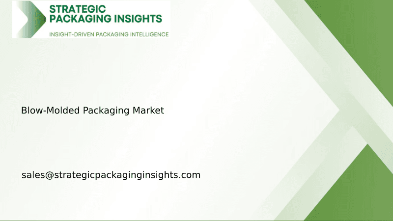 Blow-Molded Packaging Market Size, Future Growth and Forecast 2033