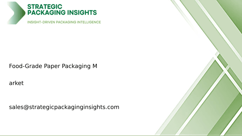 Food-Grade Paper Packaging Market Size, Future Growth and Forecast 2033
