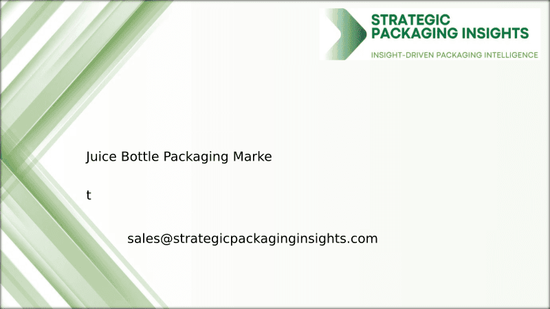 Juice Bottle Packaging Market Size, Future Growth and Forecast 2033