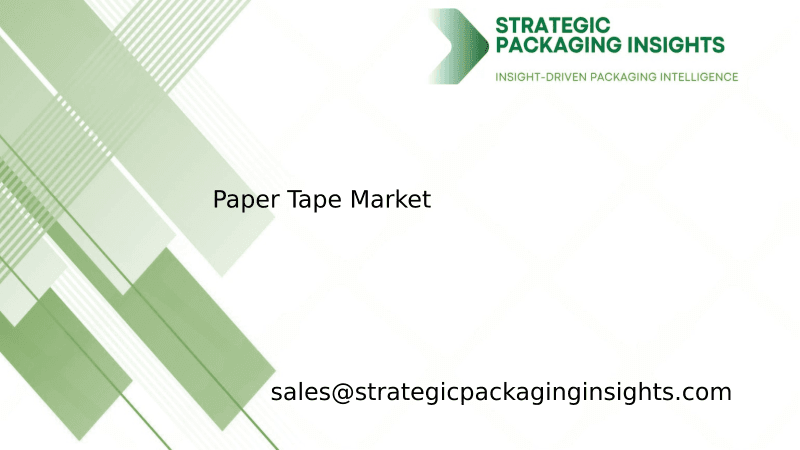 Paper Tape Market Size, Future Growth and Forecast 2033