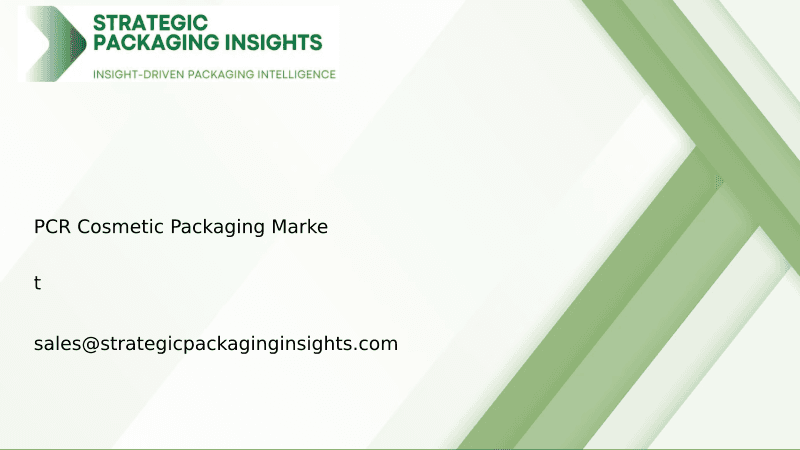PCR Cosmetic Packaging Market Size, Future Growth and Forecast 2033