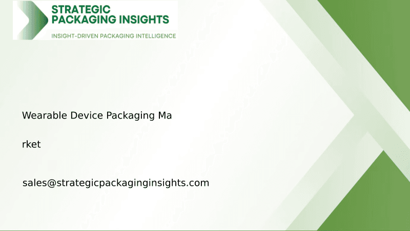 Wearable Device Packaging Market Size, Future Growth and Forecast 2033